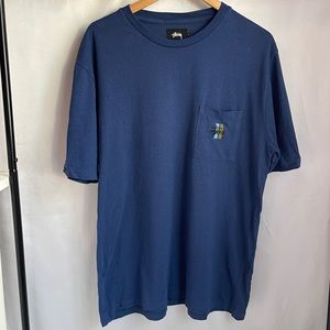 Stussy navy blue tee